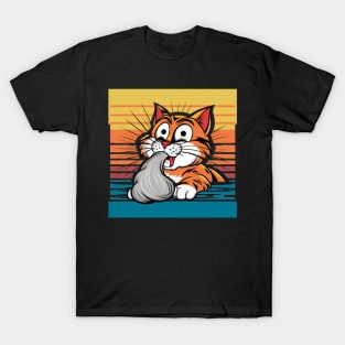 Cat coughing T-Shirt